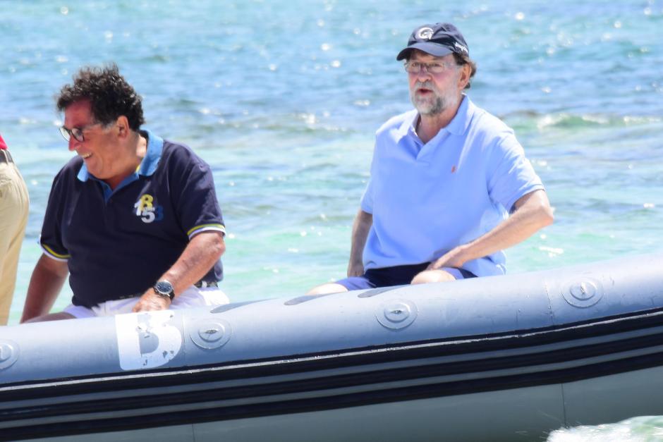 Former Spain President Mariano Rajoy on holidays in Formentera on Friday 7th June 2019.