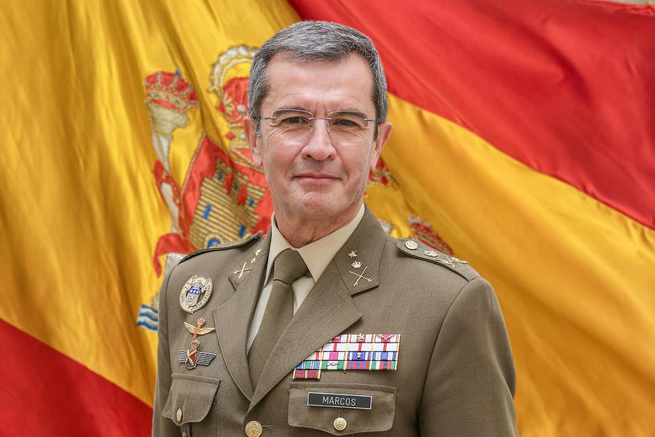 El general de división, Francisco Javier Marcos Izquierdo
