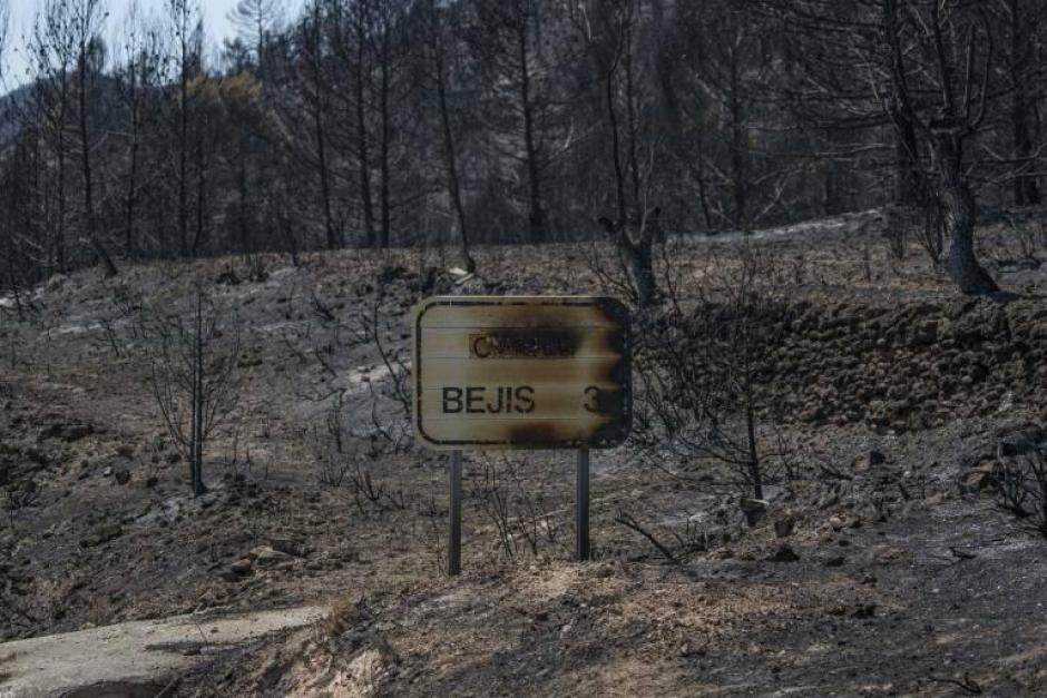El incendio en Bejís fue el segundo más grave de los que se dieron en la Comunidad Valenciana en 2022.