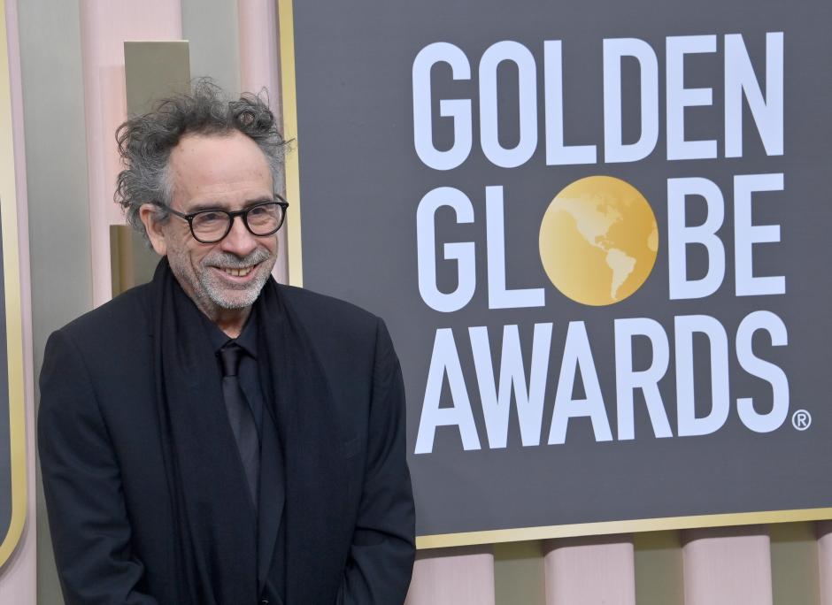 Tim Burton, en la 80 edición de los Globos de Oro en Los Ángeles (enero de 2023)