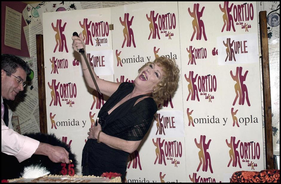 María Jiménez, durante un acto en Madrid