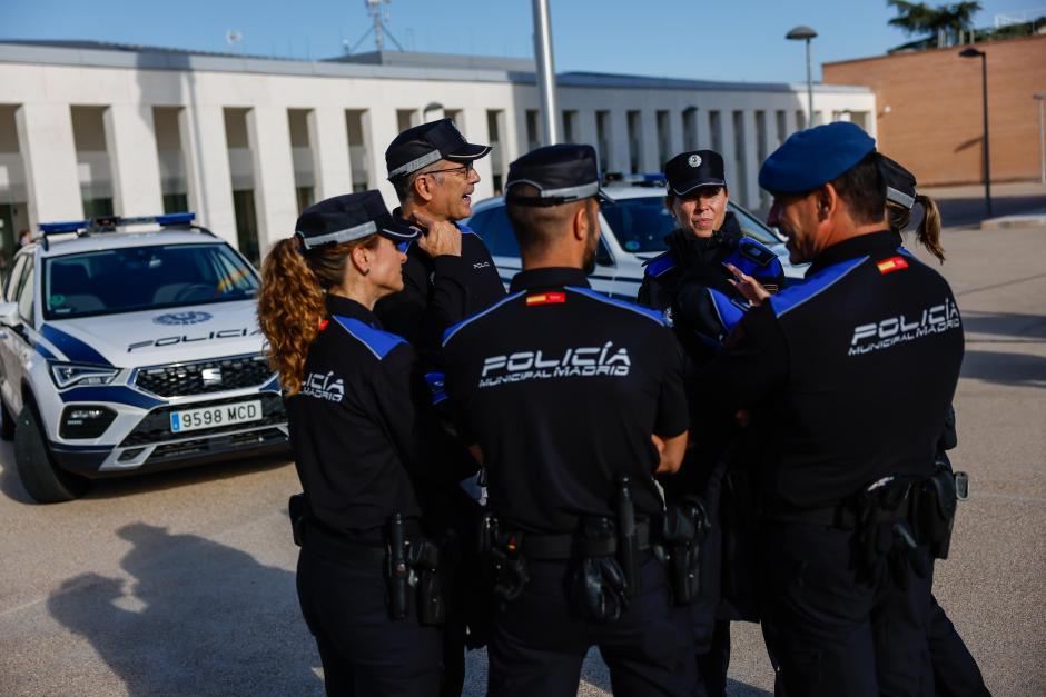 Vista de los nuevos uniformes de la Policía Municipal de Madrid