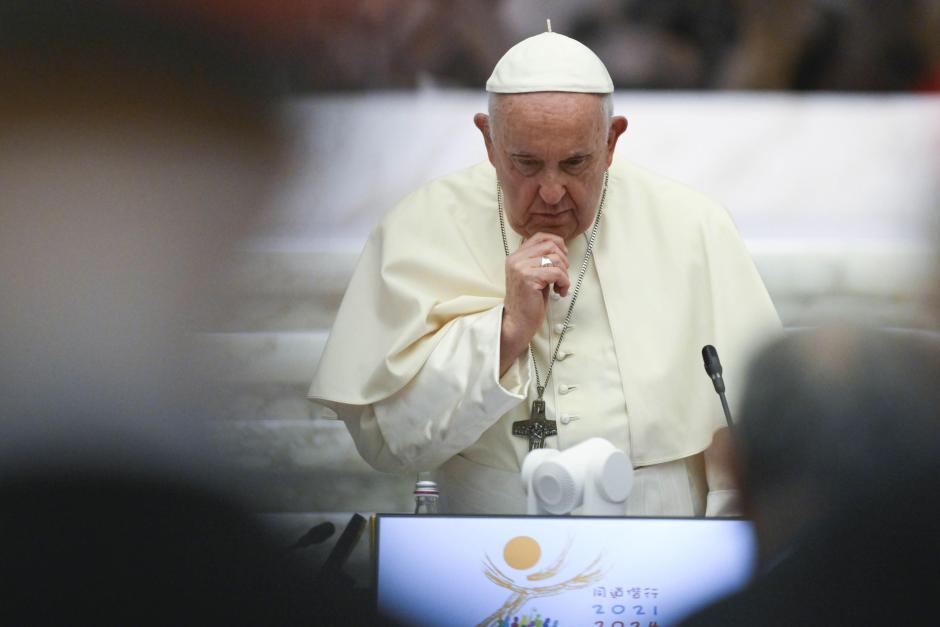 El Papa, durante los trabajos del Sínodo