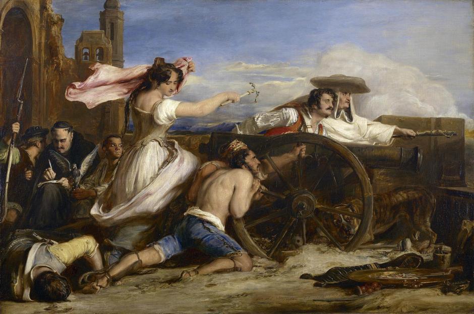Cuadro sobre la defensa de Zaragoza pintado por David Wilkie en 1828