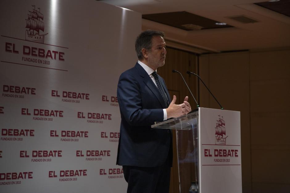 Bieito Rubido, director de El Debate, durante la presentación de la edición de la Comunidad Valenciana