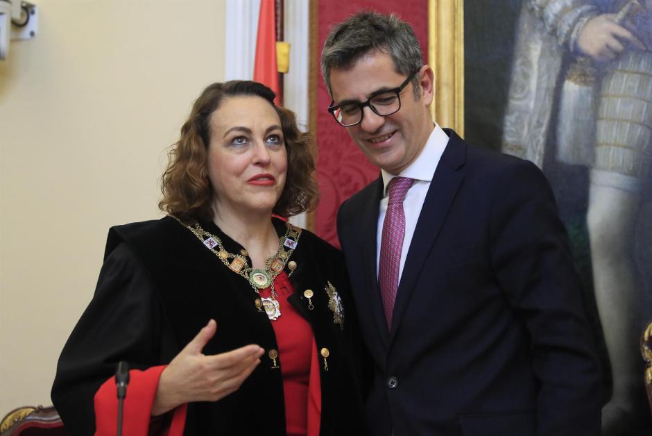 El ministro de la Presidencia y la presidenta del Consejo de Estado, Magdalena Valerio
