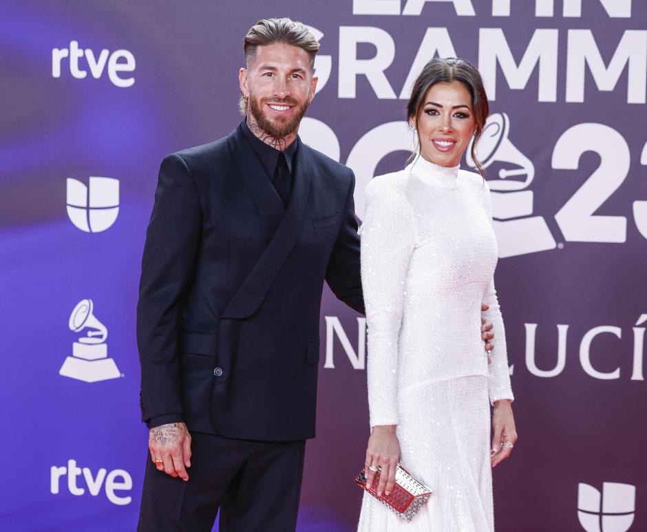 Singer Maluma and Susana Gomez at the 24nd annual Latin Grammy Awards 2023 in Sevilla on Thursday, 16 November 2023.