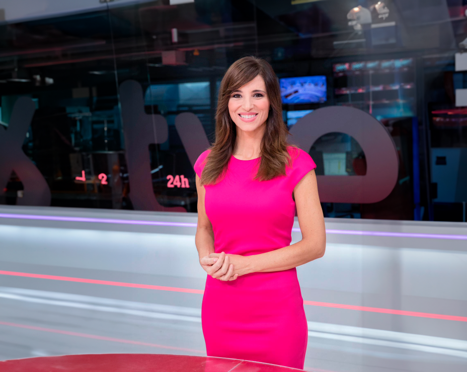 Olga Lambea, presentadora del Canal 24 Horas