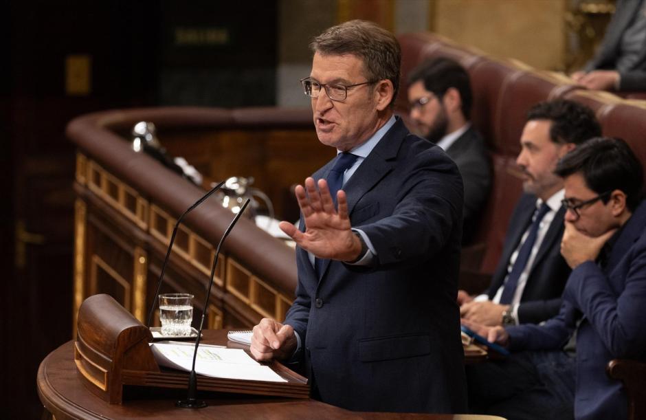 El líder del Partido Popular, Alberto Núñez Feijóo