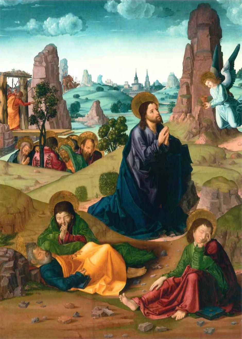 Obra 'Oración en el huerto' de Paolo de San Leocadio