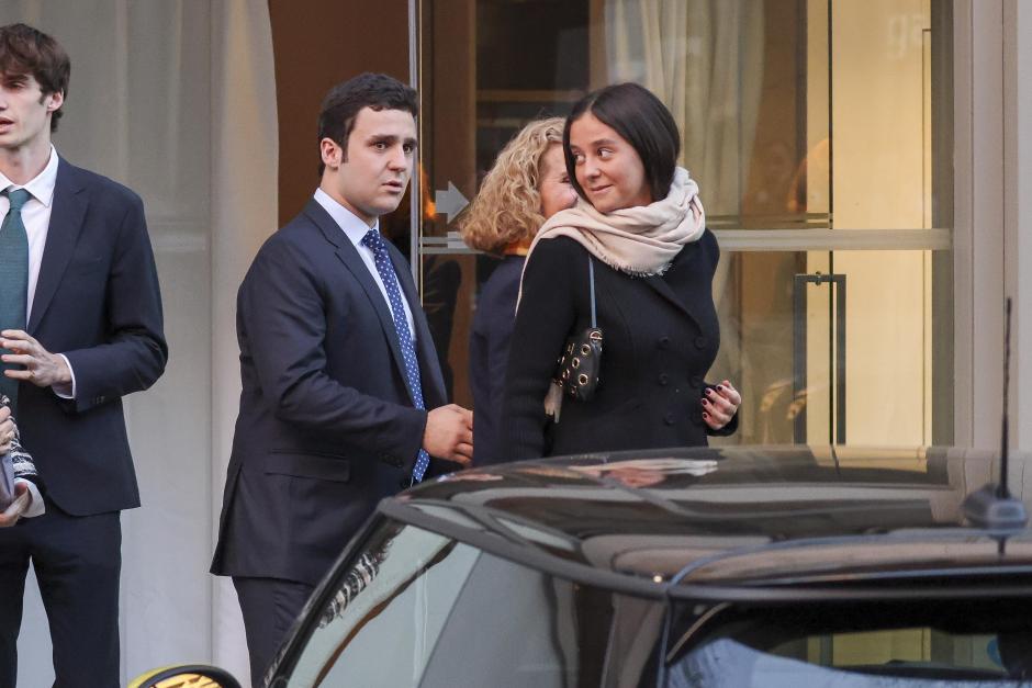 Felipe Juan Frolian de Marichalar and Victoria Federica Marichalar during the birthday of Infanta Elena in Madrid on Wednesday December 20, 2023.