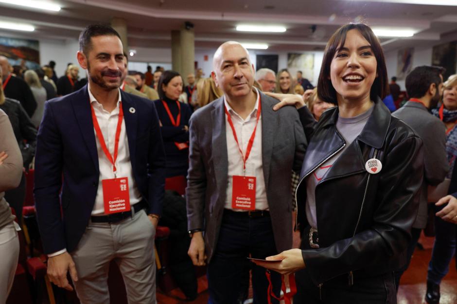 Carlos Fernández Bielsa, Alejandro Soler y Diana Morant, en el Comité Nacional del PSPV-PSOE