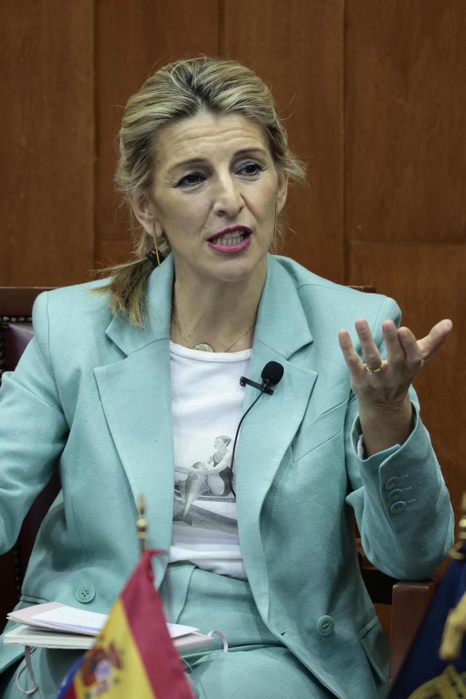La vicepresidenta segunda de España, Yolanda Díaz