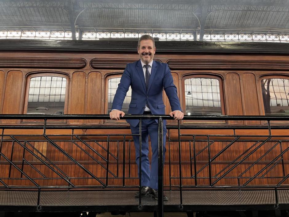 Mariano de Paco en la presentación de la nueva temporada del Tren de la Fresa