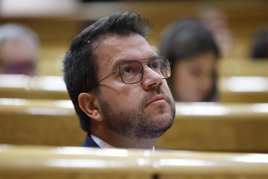 El presidente de la Generalidad de Cataluña en funciones y dirigente de ERC, Pere Aragonès