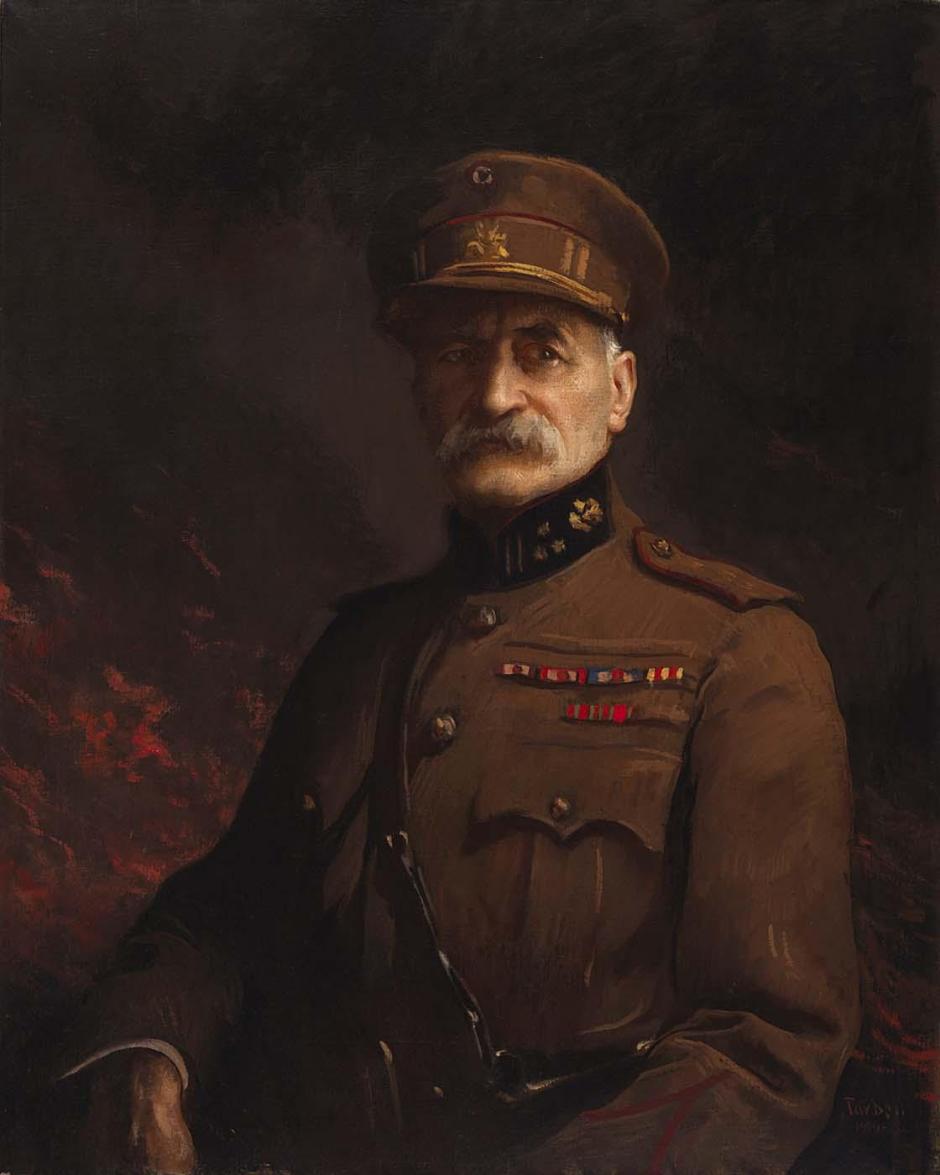 General Georges Leman, comandante de la ciudad fortificada de Lieja
