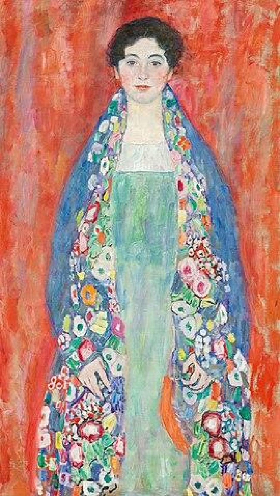 El retrato de la señorita Lieser por Gustav Klimt