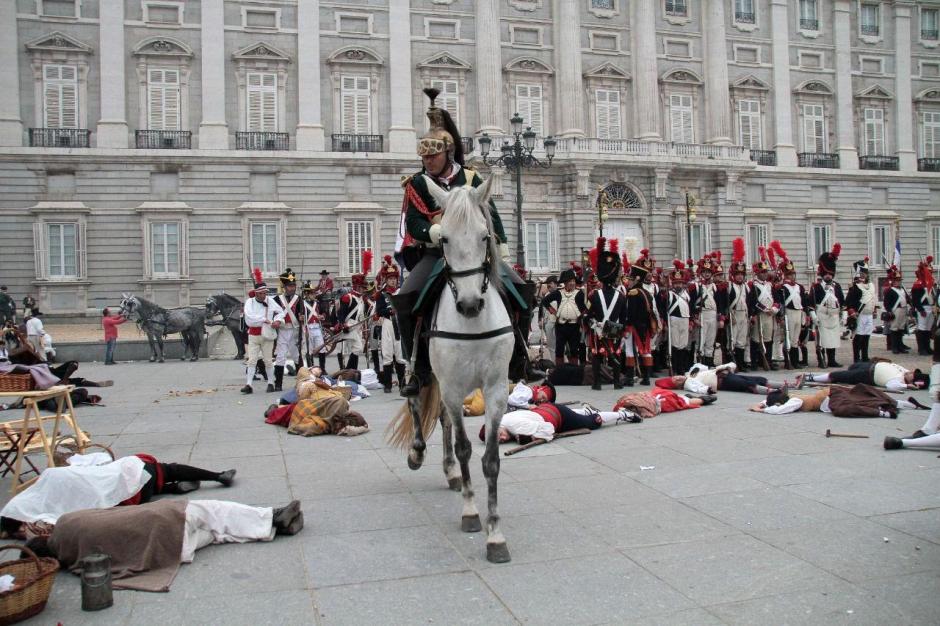 Recreación del 2 de mayo frente al Palacio Real
