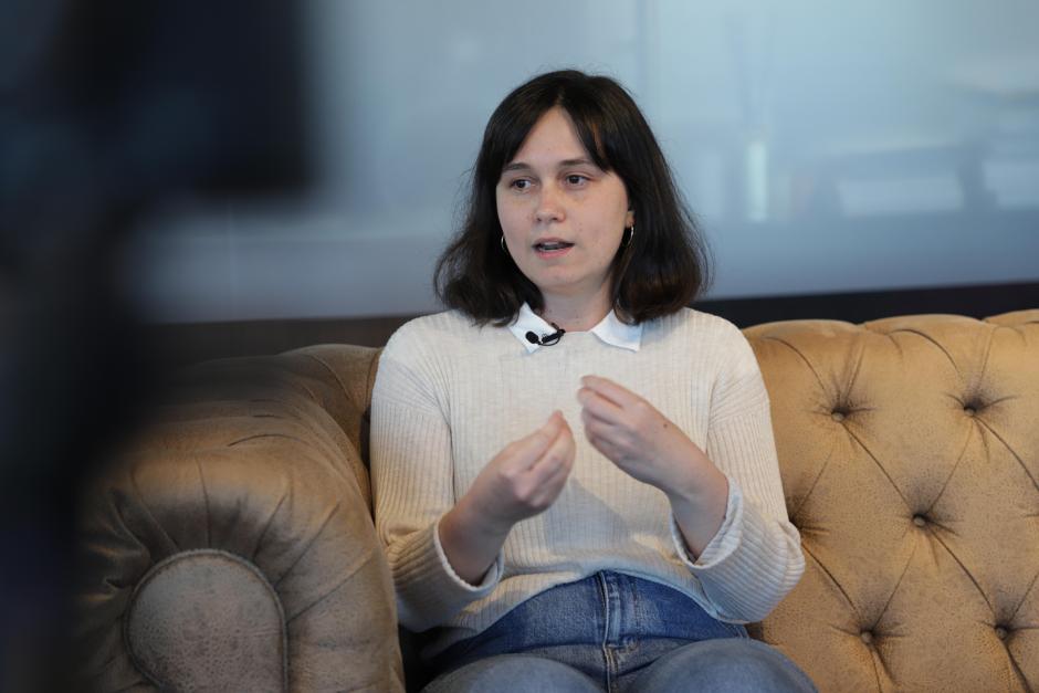 La historiadora y egiptóloga Alejandra Izquierdo Perales en su visita a la redacción de El Debate
