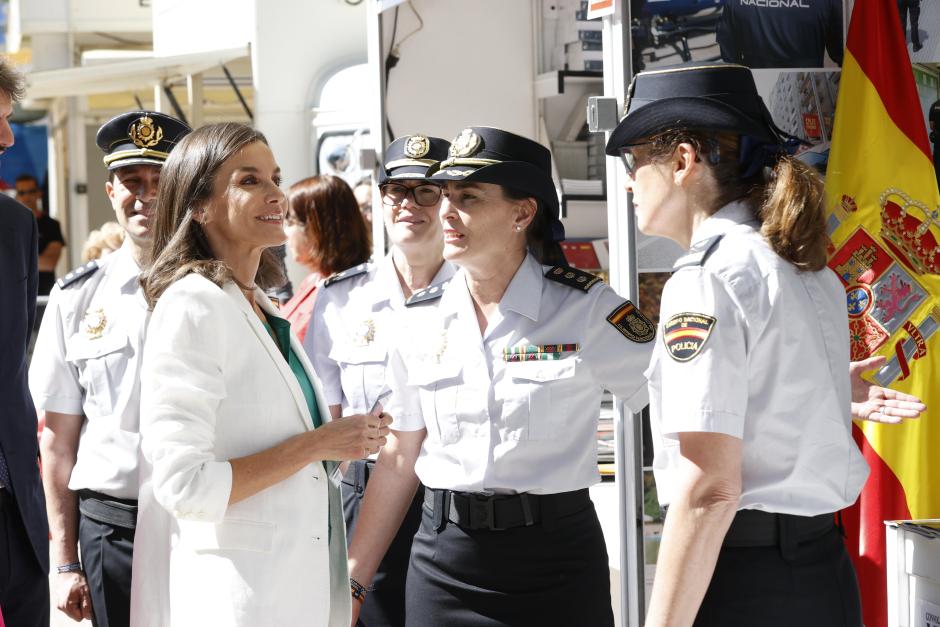 Spanish Queen Letizia during opening of Madrid Book Fair in Madrid on Friday, 31 May 2024.