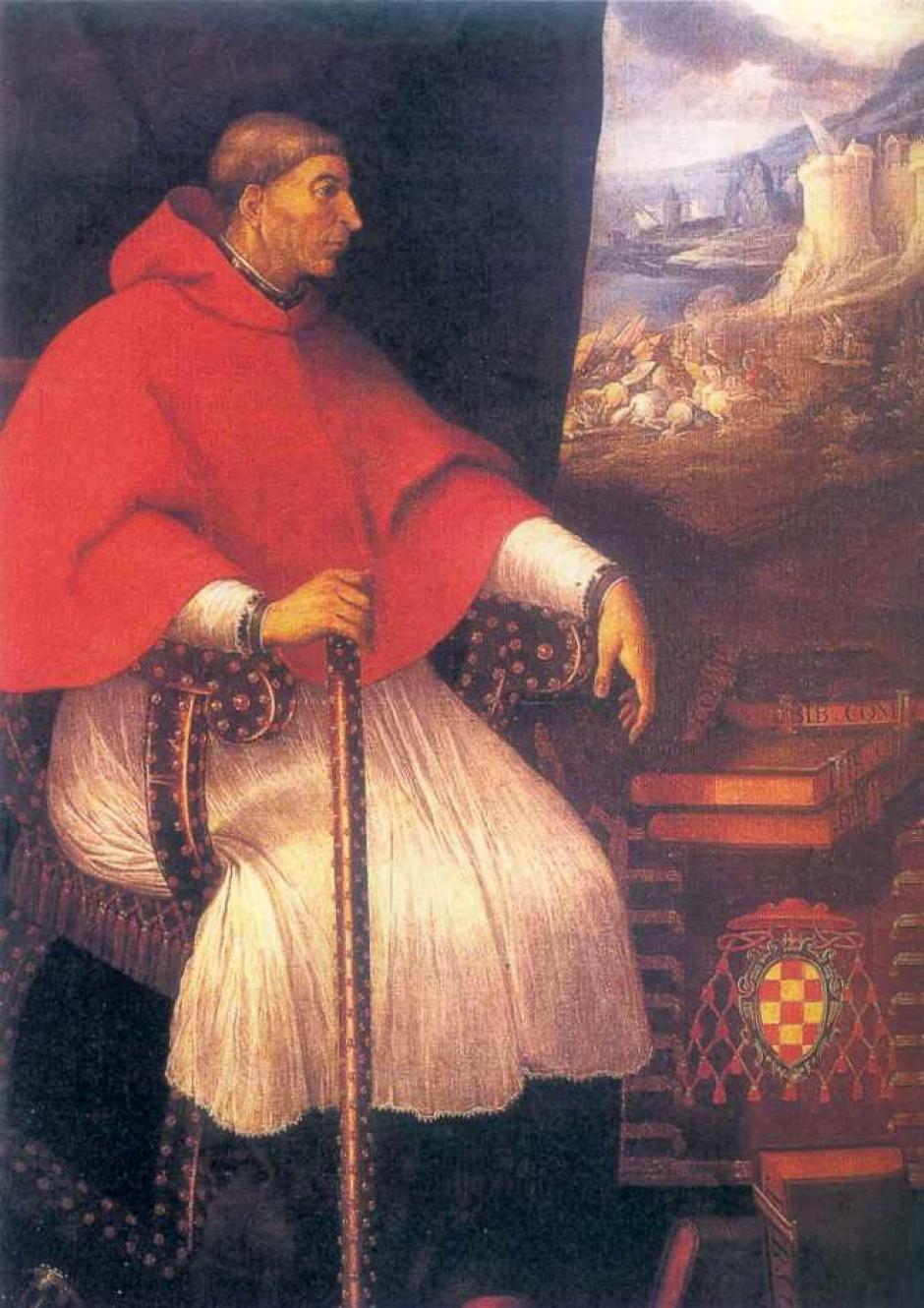 Retrato del Cardenal Cisneros en el Paraninfo de San Bernardo de la Universidad Complutense de Madrid