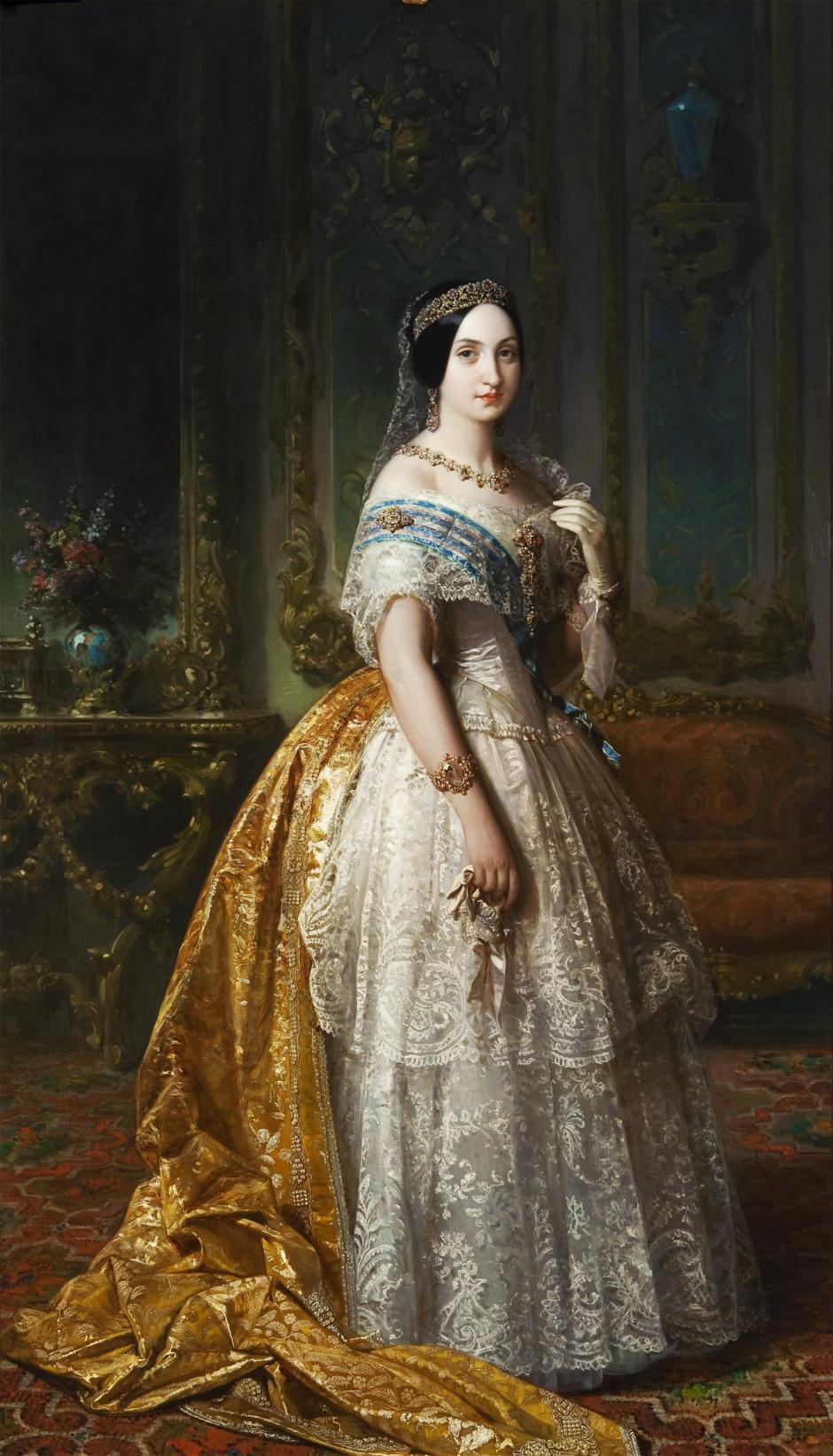 Luisa Fernanda, 1851. Retrato realizado por Federico de Madrazo