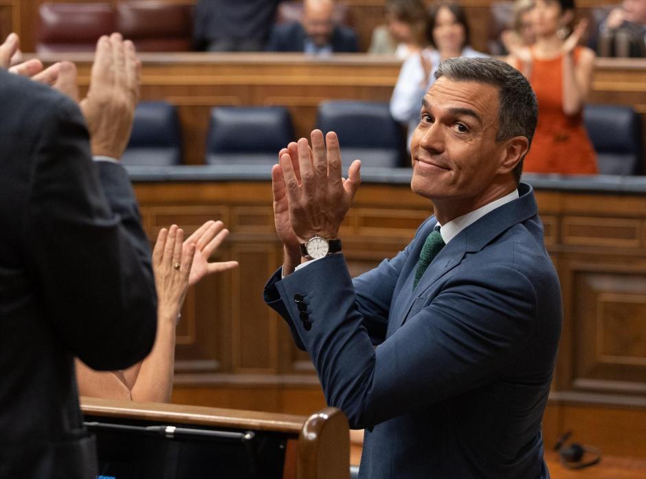 Pedro Sánchez, durante una sesión extraordinaria en el Congreso de los Diputados