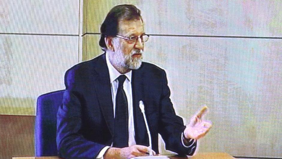 El ex presidente del Gobierno, Mariano Rajoy, declarando como testigo en la Audiencia Nacional