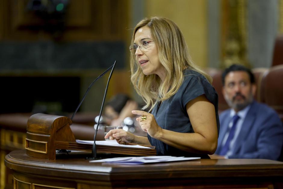 La diputada Ana Alós ha sido la portavoz del PP en del debate sobre la ley de extranjería