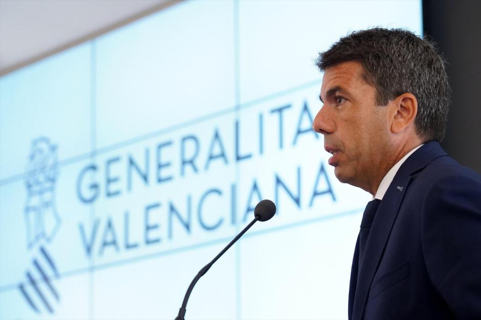 El presidente de la Generalitat, Carlos Mazón