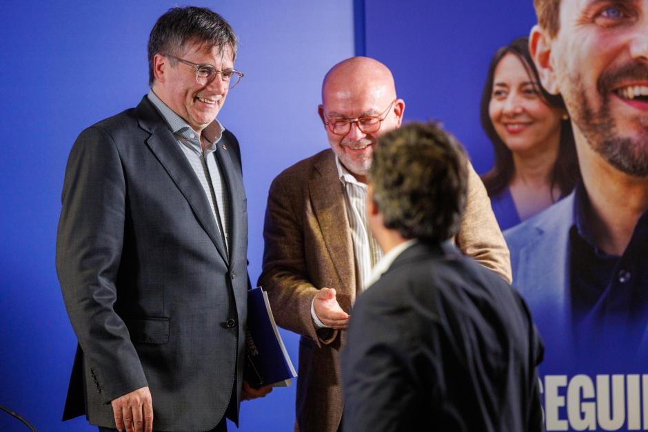 Carles Puigdemont, con Gonzalo Boye