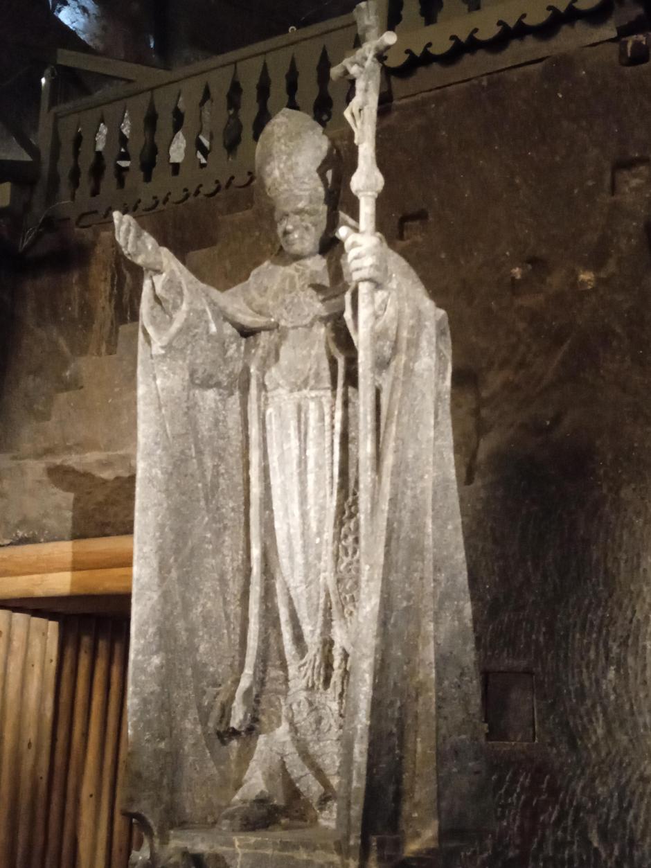 San Juan Pablo II escultura de sal