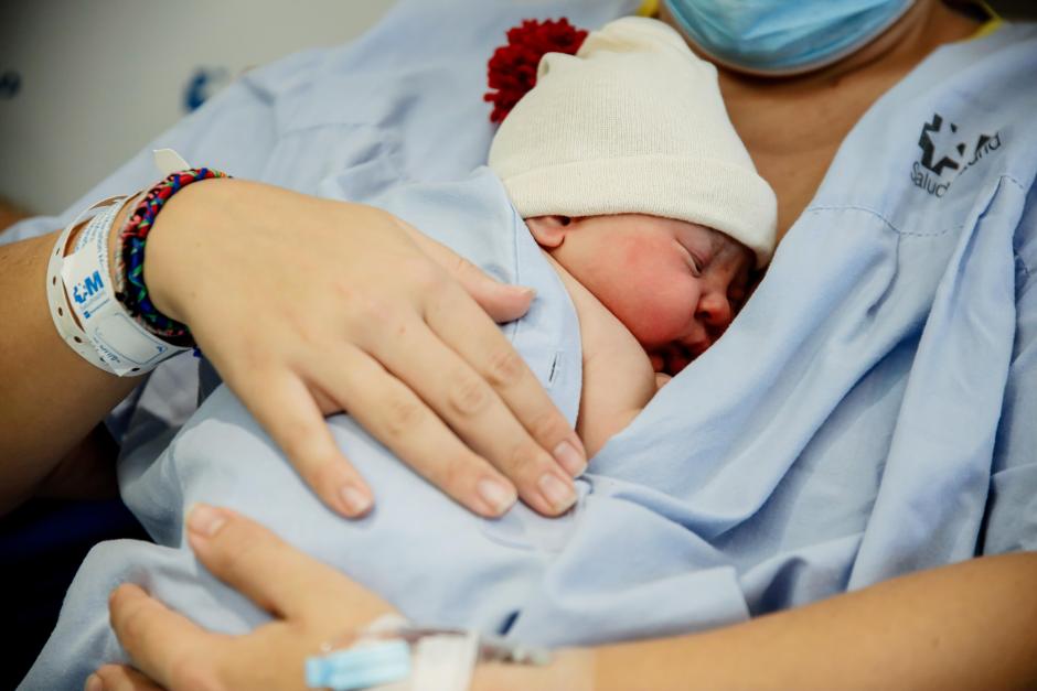 Bebé recién nacido en Madrid