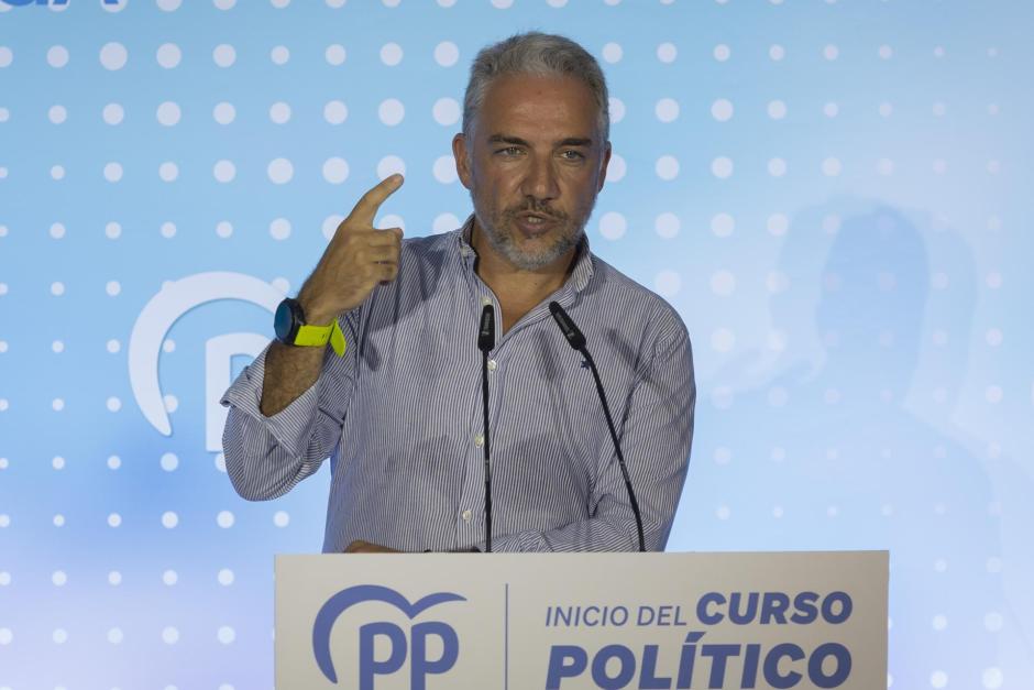 El vicesecretario de Política Autonómica y Municipal y Análisis Electoral del PP, Elías Bendodo