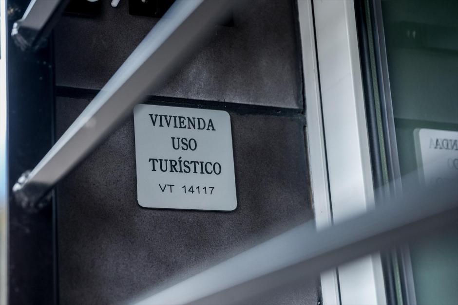 Fachada de un piso turístico en Madrid