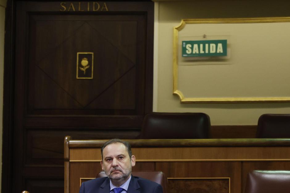 José Luis Ábalos, este jueves en el Congreso