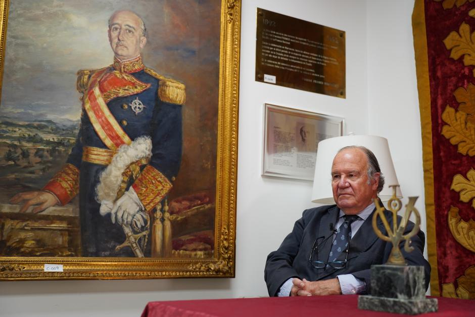 El general Juan Chicharro, presidente de la Fundación Franco