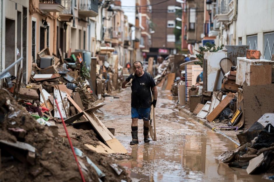 Los desperfectos ocasionados por la DANA en Paiporta, Valencia