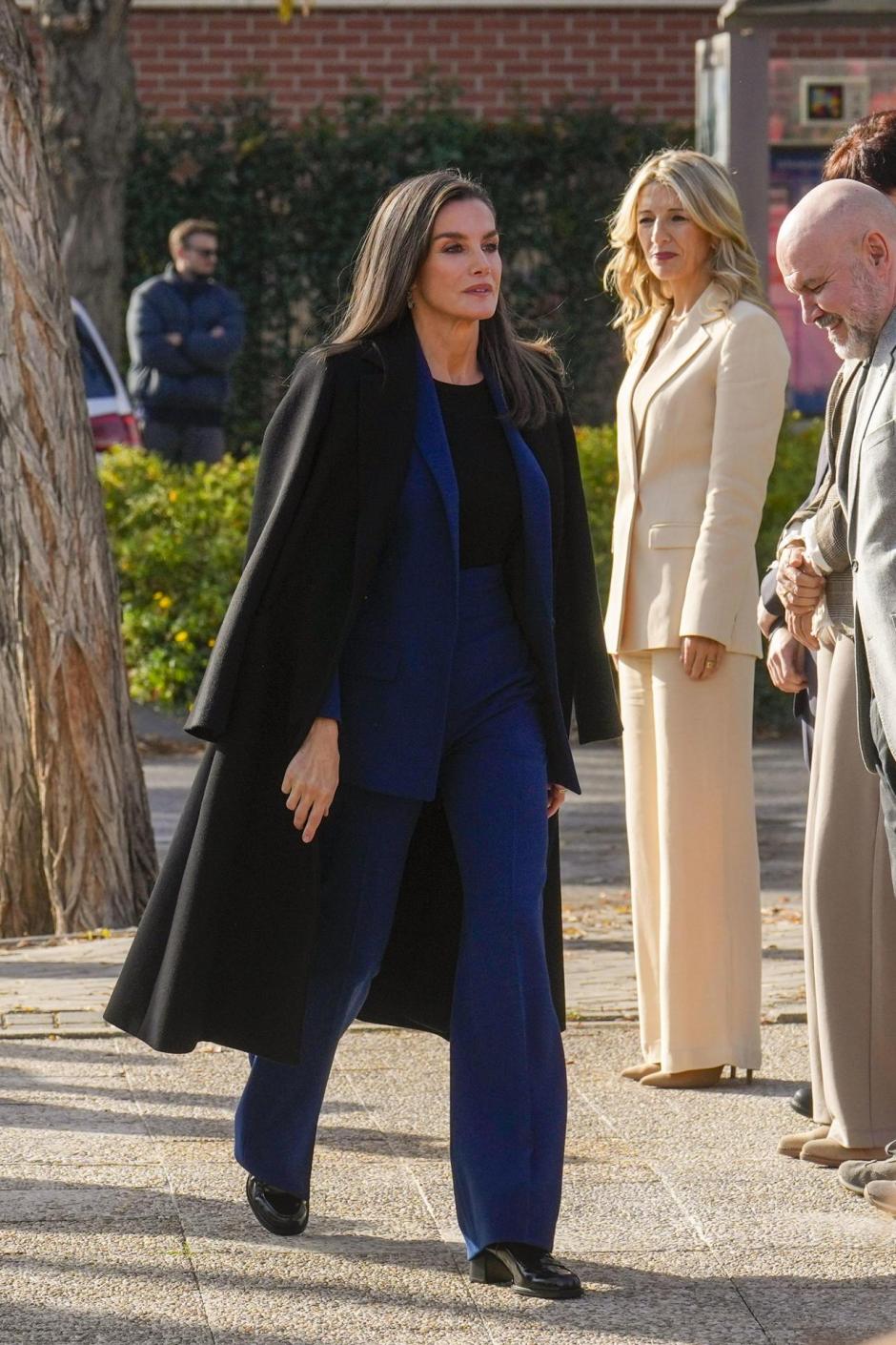 La Reina, a su llegada al acto del Día Internacional de la Discapacidad