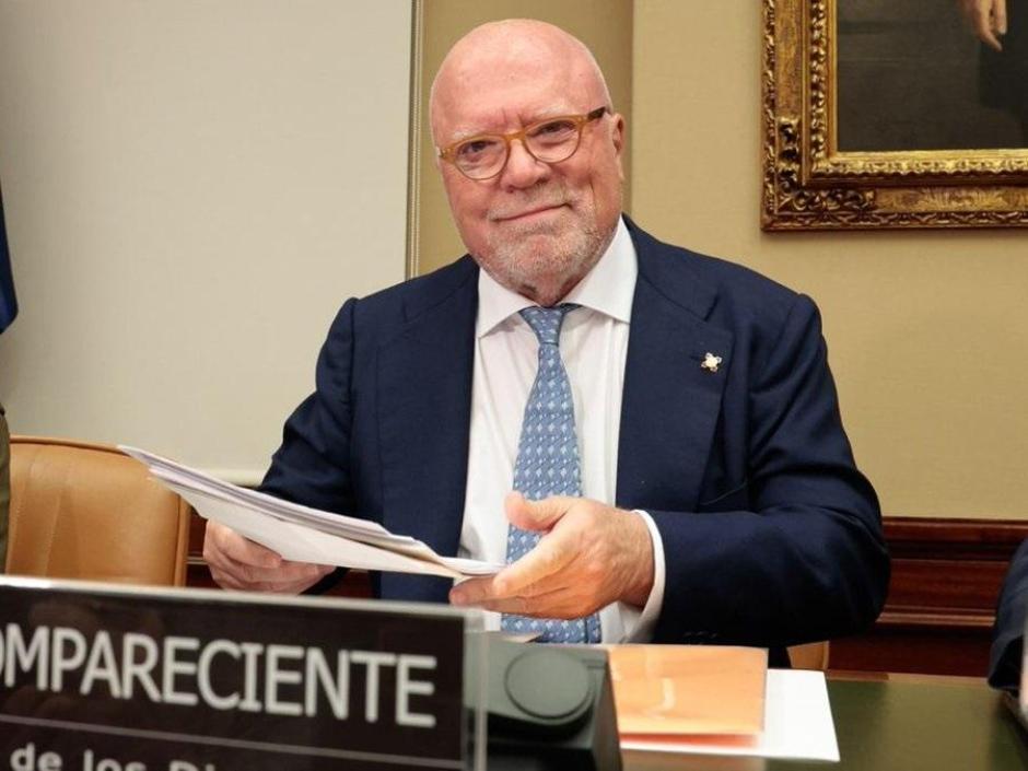 El comisario jubilado José Manuel Villarejo en el Congreso