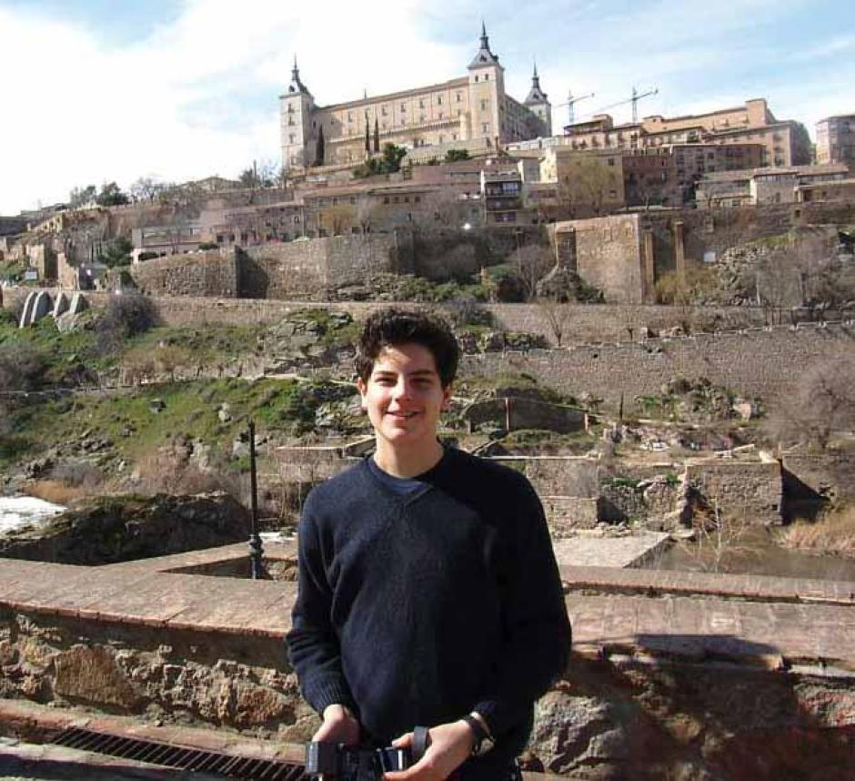 El beato Carlo Acutis, poco antes de morir en 2006, durante su visita a Toledo