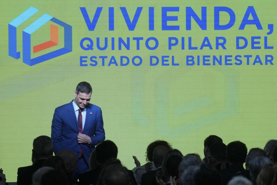 Pedro Sánchez, en el foro sobre vivienda celebrado este lunes