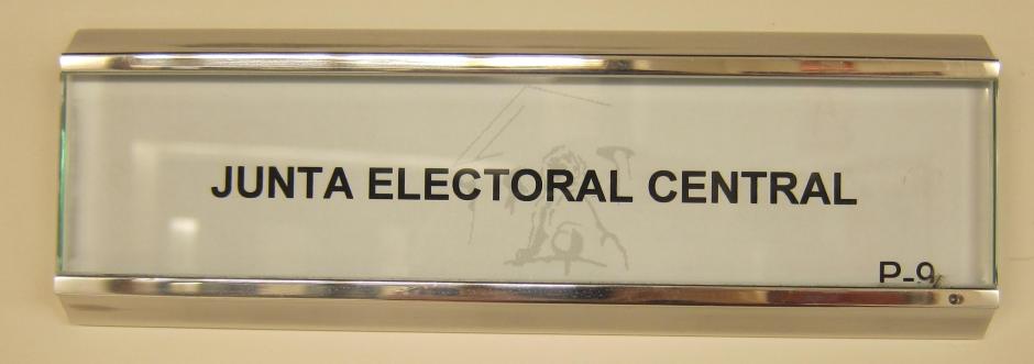 Cartel de la Junta Electoral Central