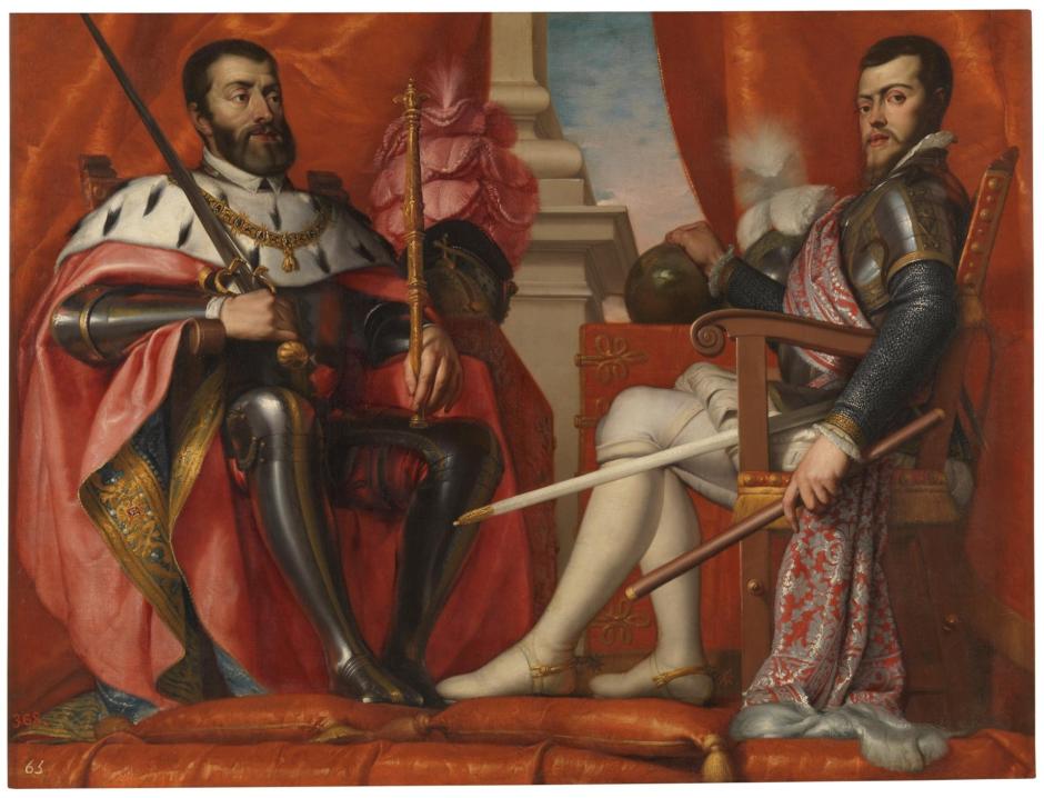 Carlos V y Felipe II. Obra de Antonio Arias Fernández