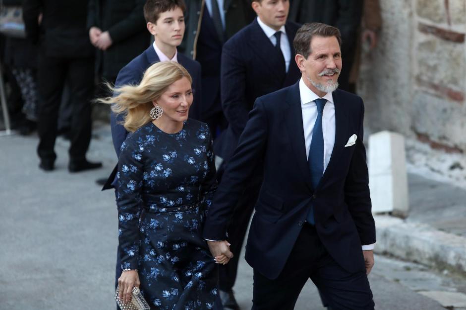 Pablo, ex Príncipe Heredero de Grecia, y su esposa Marie-Chantal
