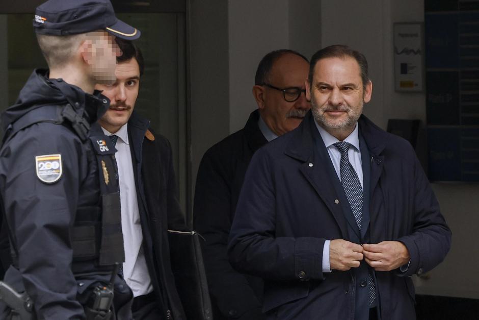 José Luis Ábalos, a su salida del Tribunal Supremo este jueves