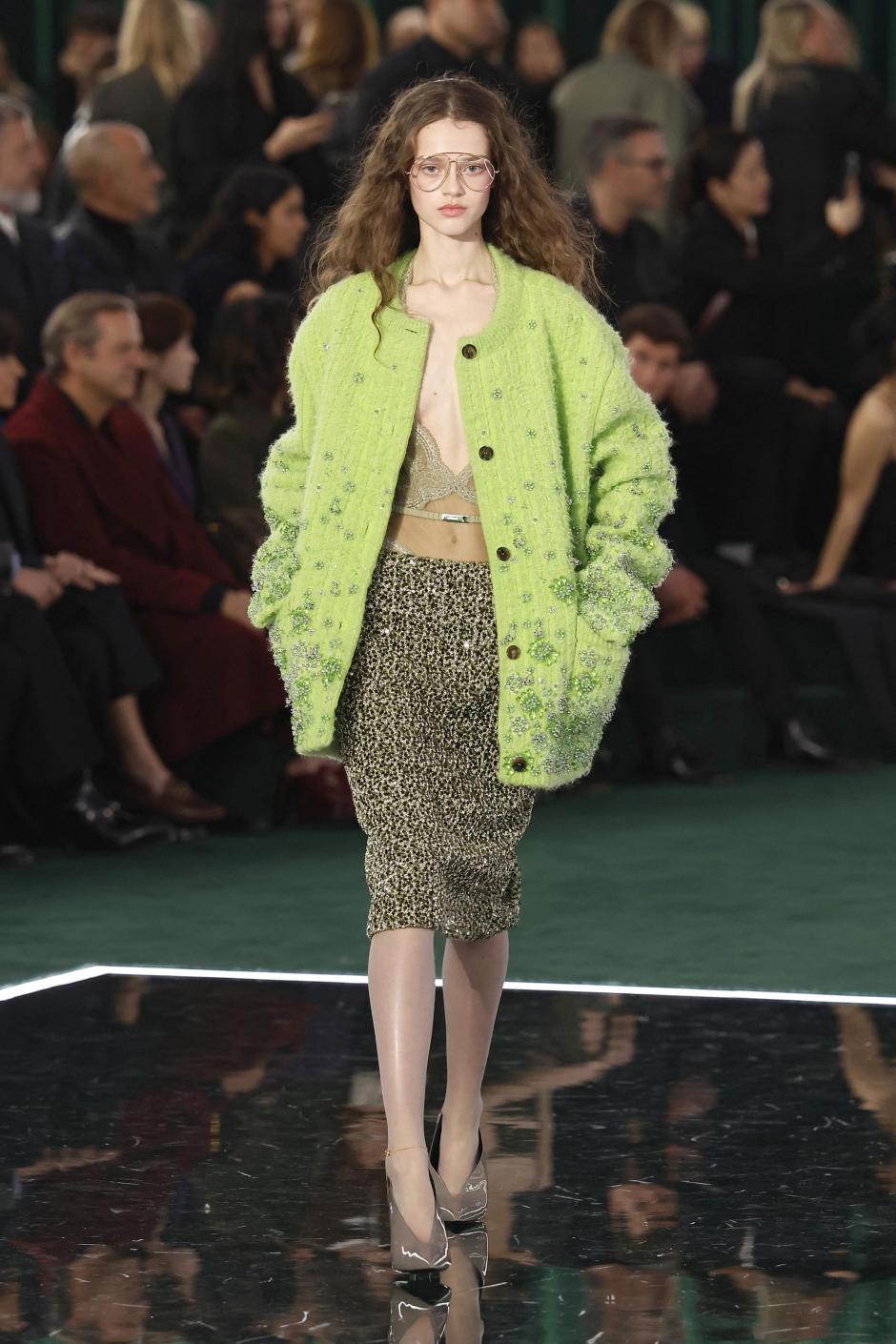 Una modelo de Gucci