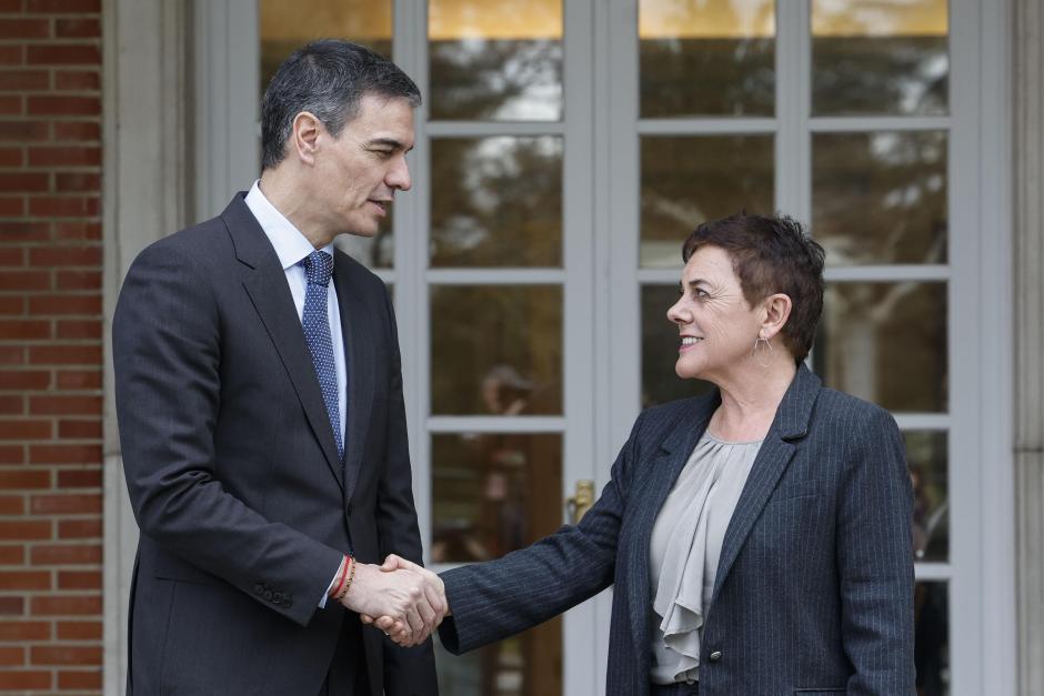 Sánchez y la portavoz de Bildu