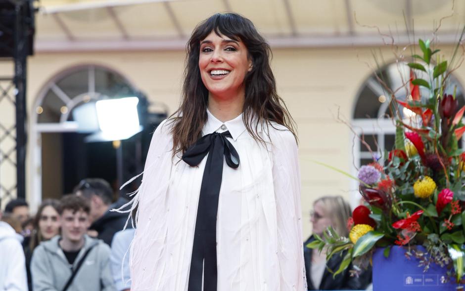 La actriz sevillana Belén Cuesta, múltiples veces nominada a los Goya y ganadora de un galardón, en la puesta de largo este viernes del Festival de Málaga
