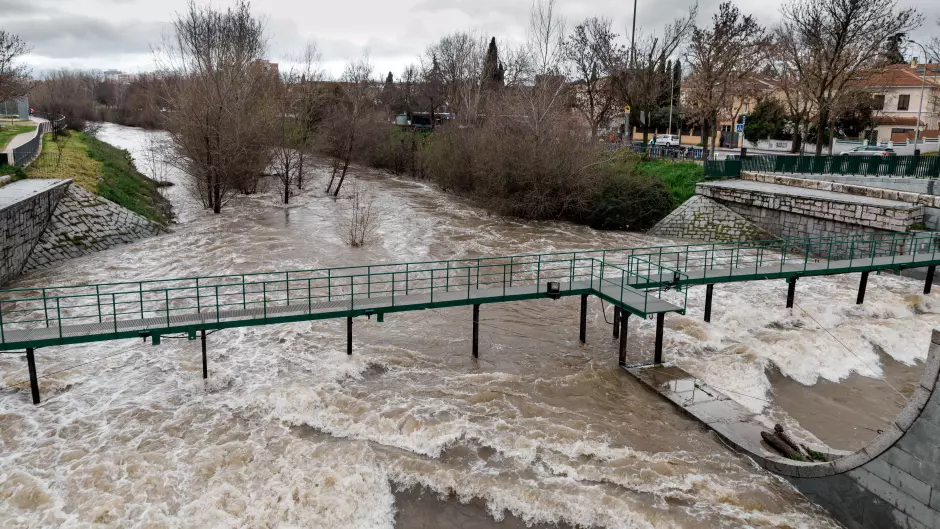 El cauce del río Manzanares